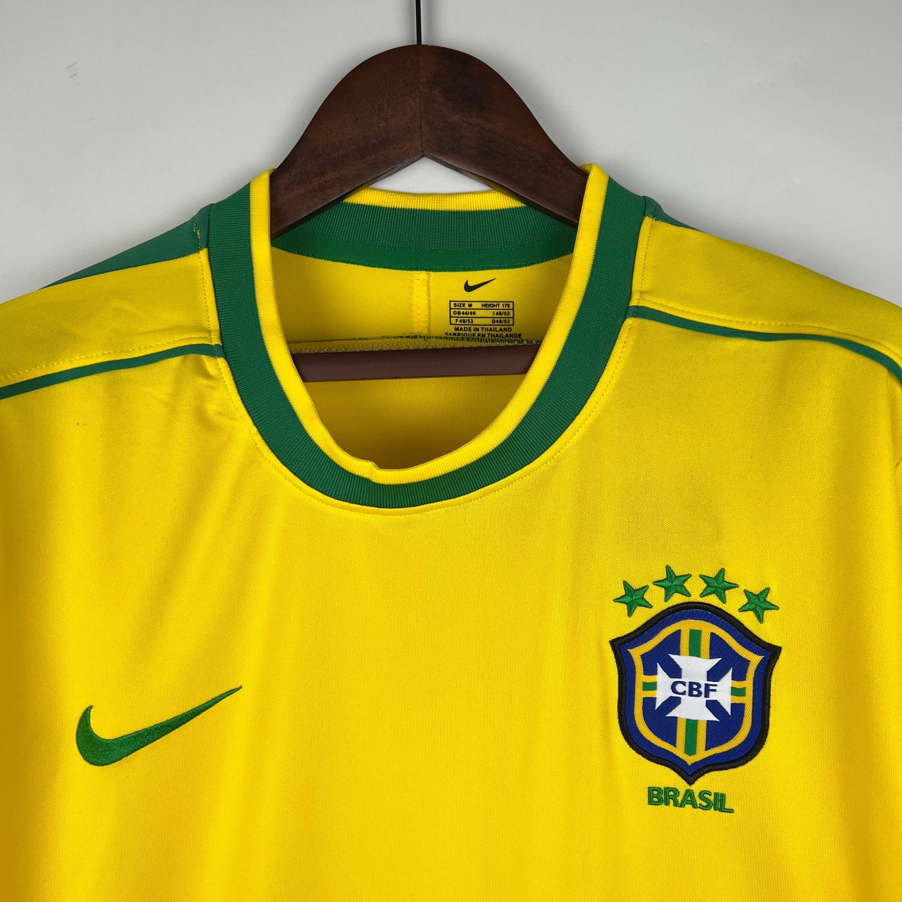 CAMISA RETRÔ MANGA LONGA BRASIL HOME 97/98
