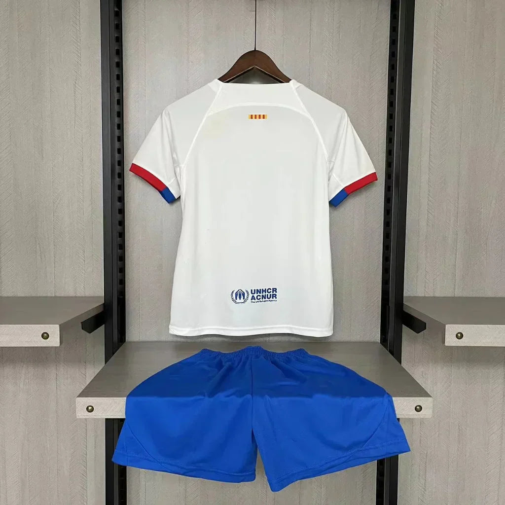 Conjunto Infantil Unissex Barcelona Branco