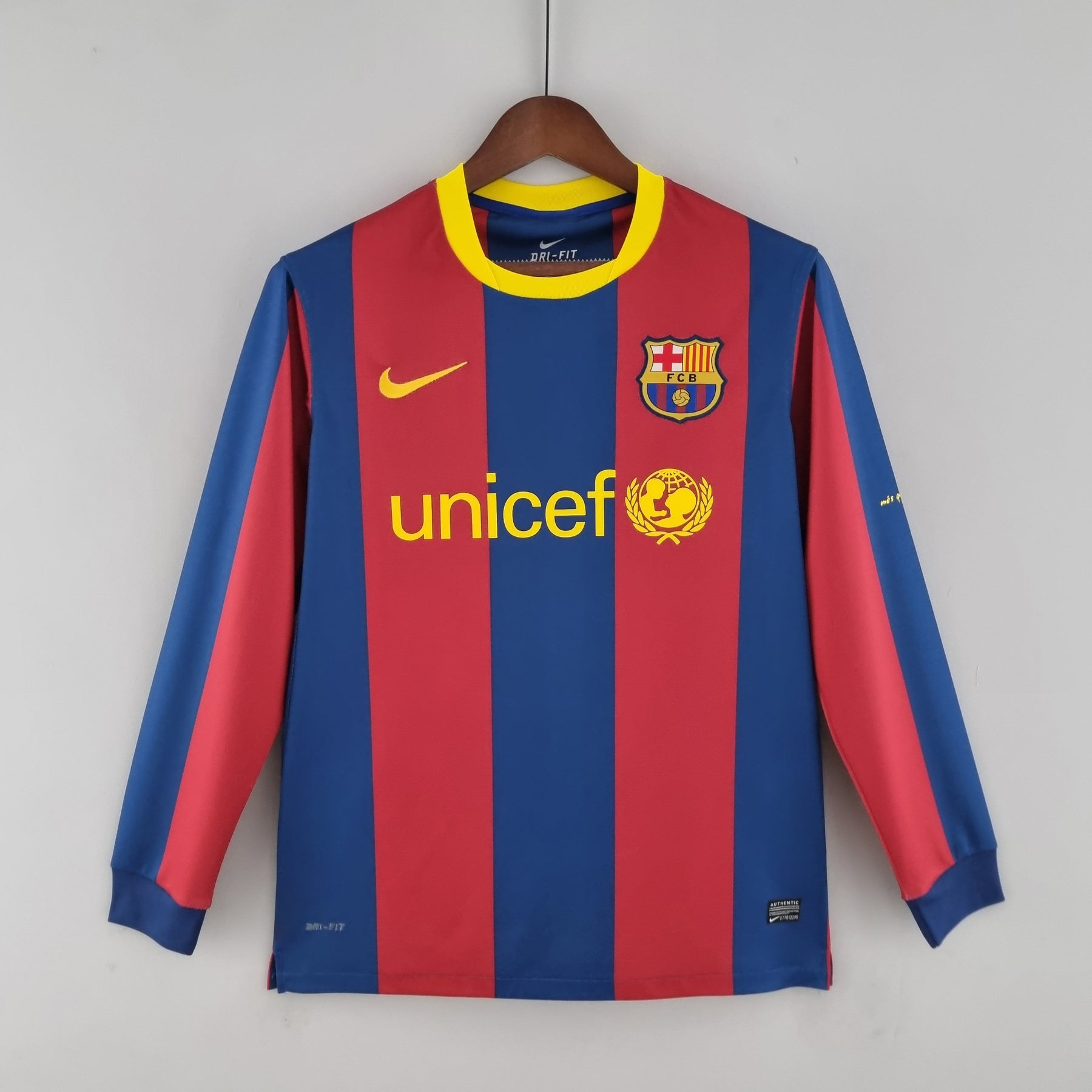 CAMISA RETRÔ BARCELONA HOME MANGA LONGA 10/11