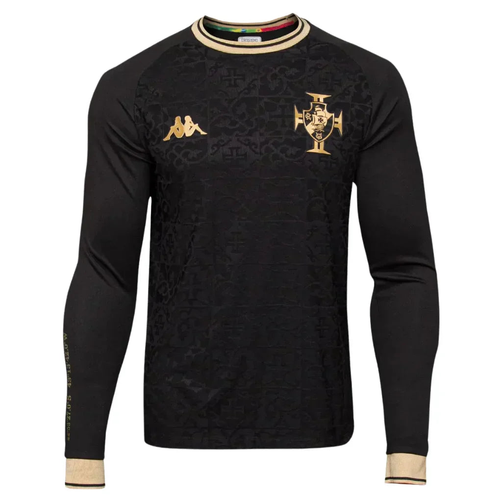 Camisa Vasco da Gama III Manga Longa Masculina - Preto