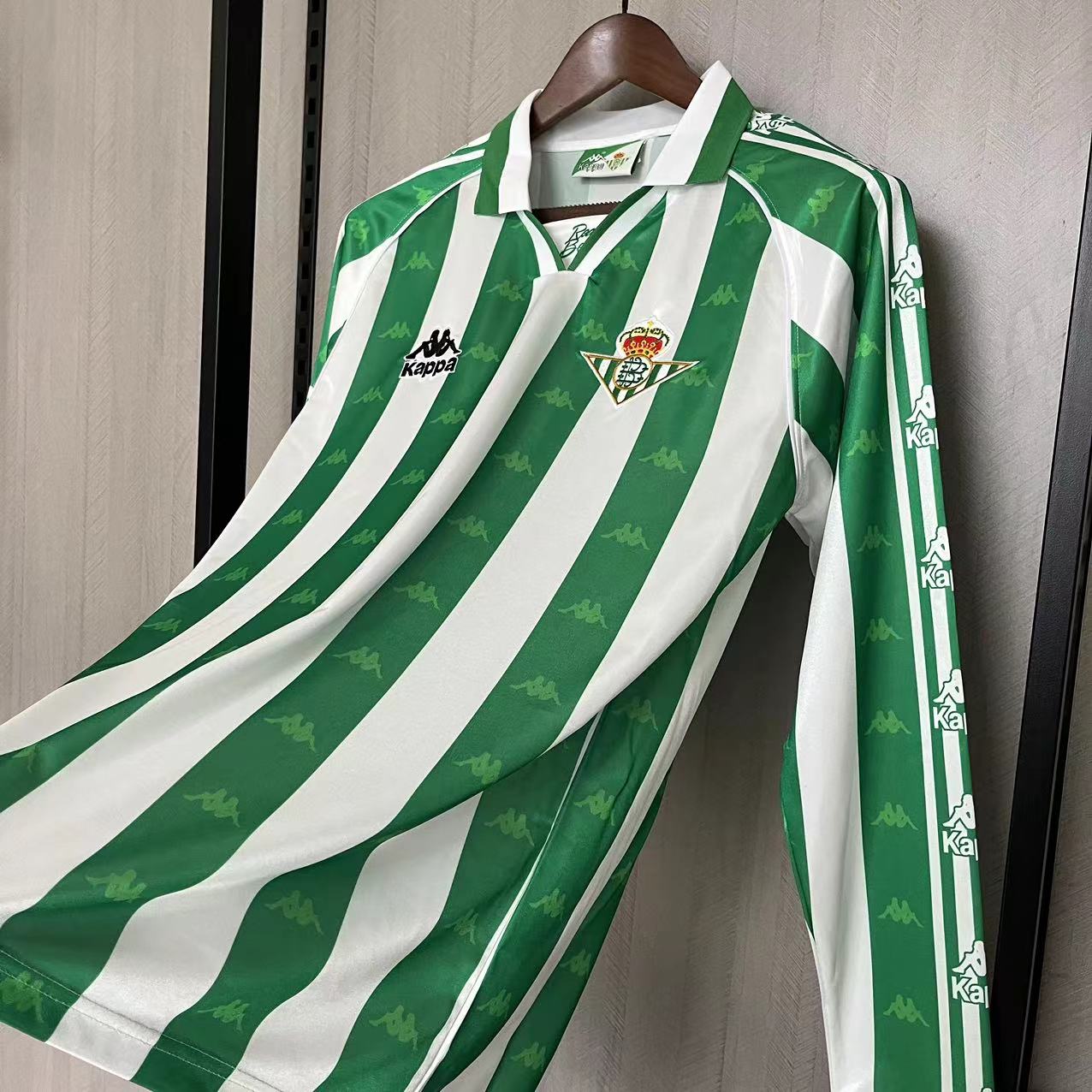 CAMISA RETRÔ REAL BÉTIS HOME MANGA LONGA 95/97