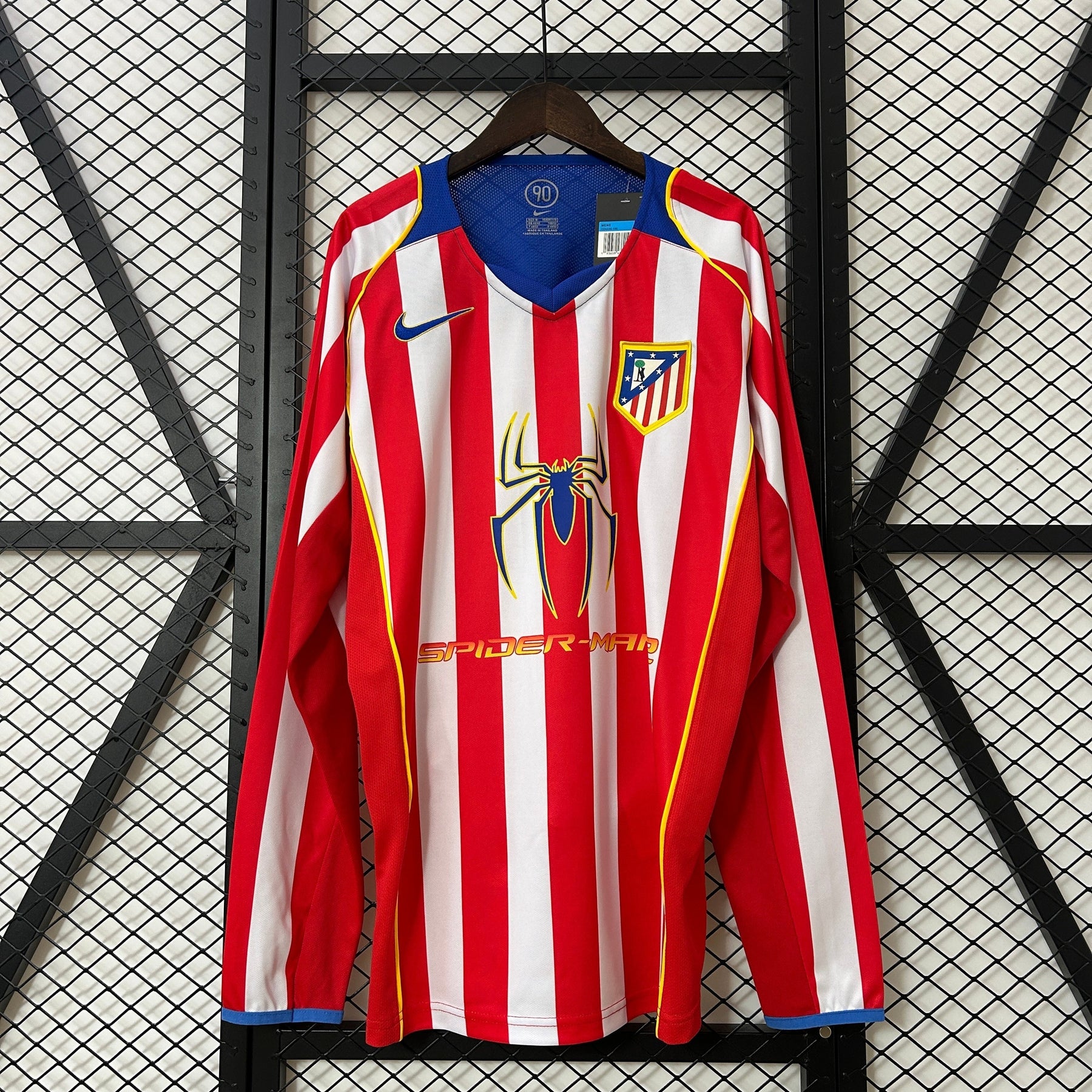 CAMISA ATLÉTICO DE MADRID RETRÔ MANGA LONGA HOME 04/05