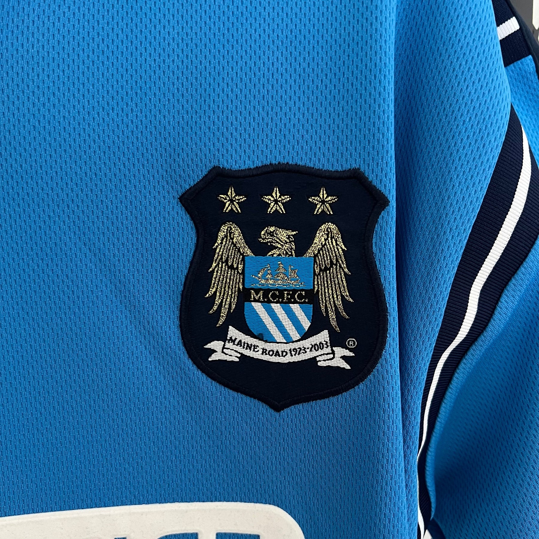 CAMISA MANCHESTER CITY RETRÔ HOME 02/03