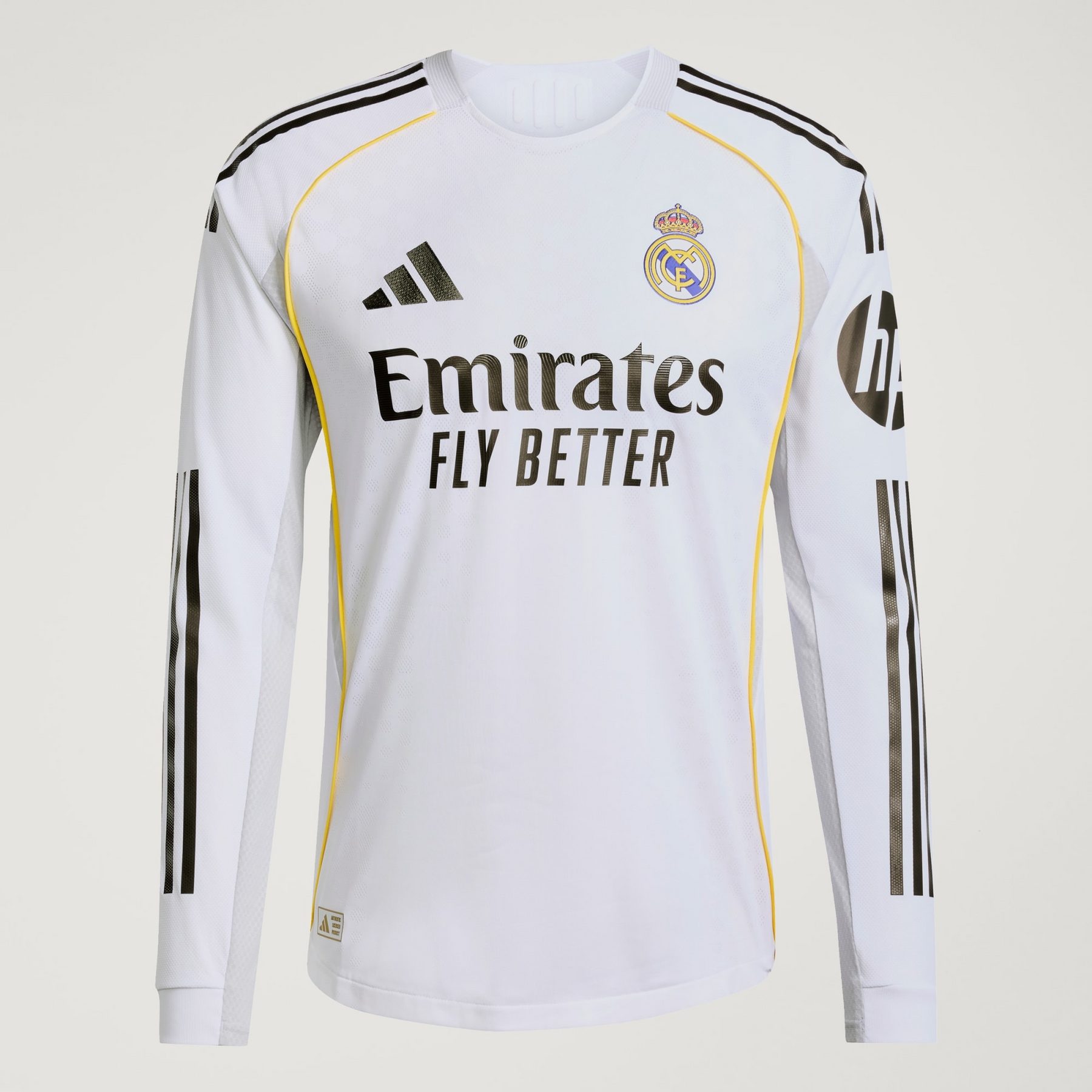 CAMISA REAL MADRID I TITULAR 2025/26 AUTHENTIC VERSÃO JOGADOR MANGA LONGA