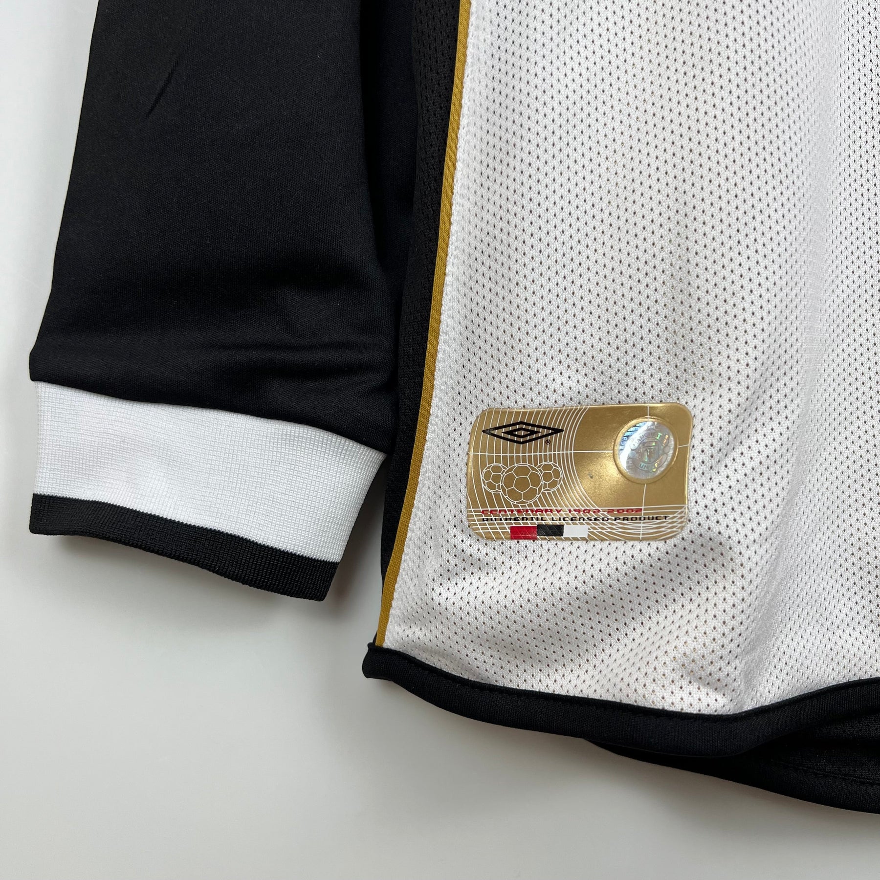 CAMISA RETRÔ MANCHESTER UNITED MANGA LONGA DUPLA FACE 01/02