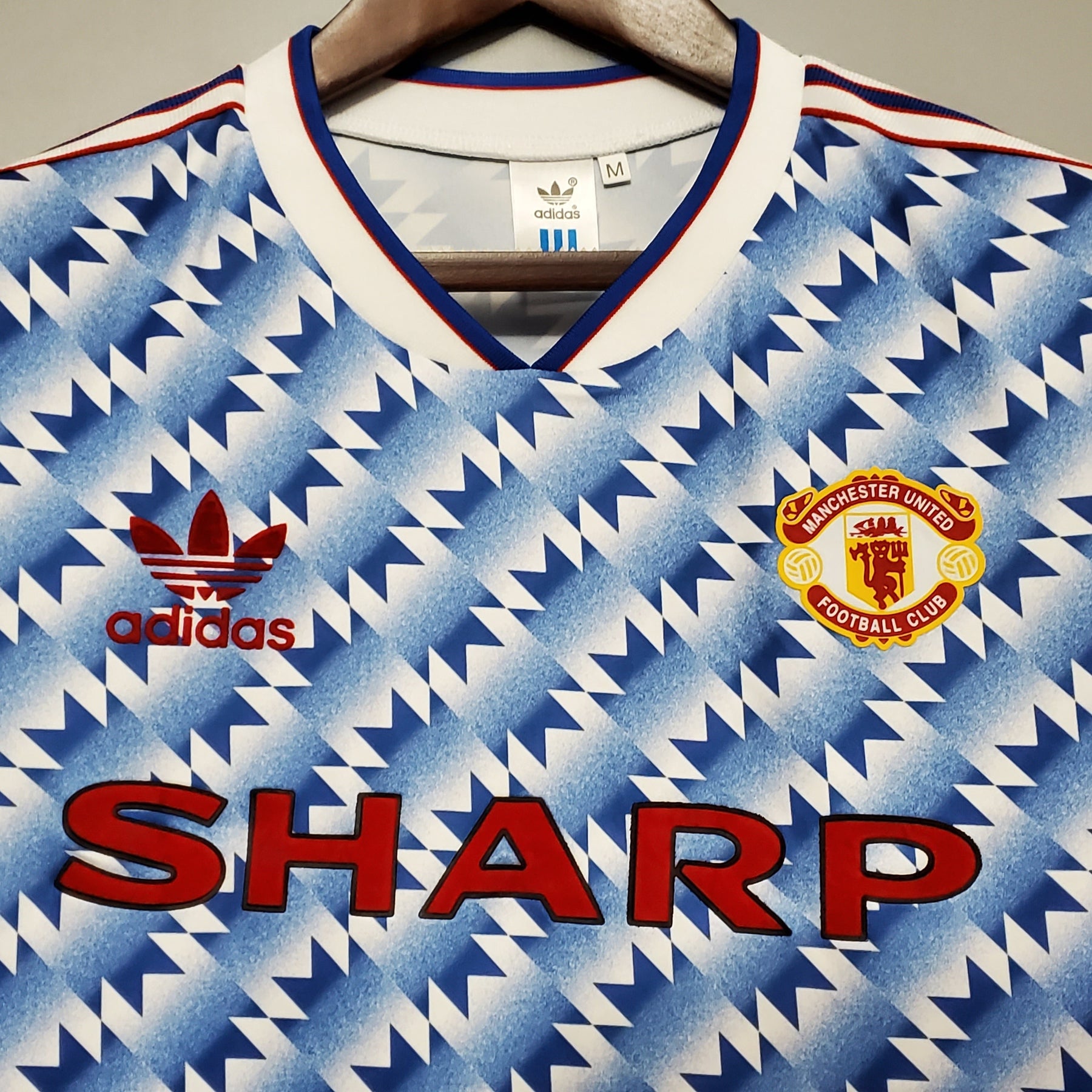 CAMISA RETRÔ MANCHESTER UNITED AWAY 90/92