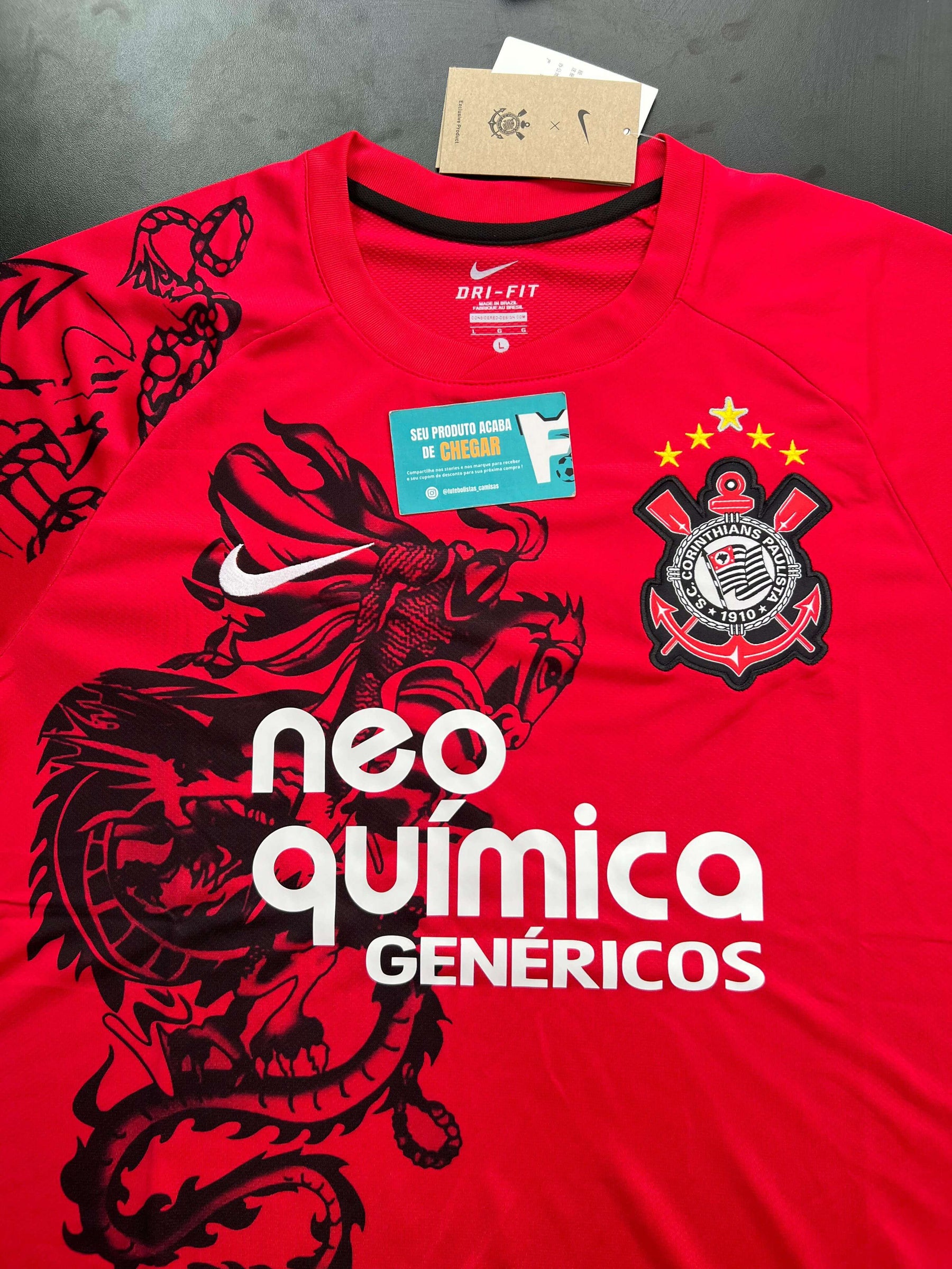 Camisa Retrô TIMAO São Jorge vermelha 2011