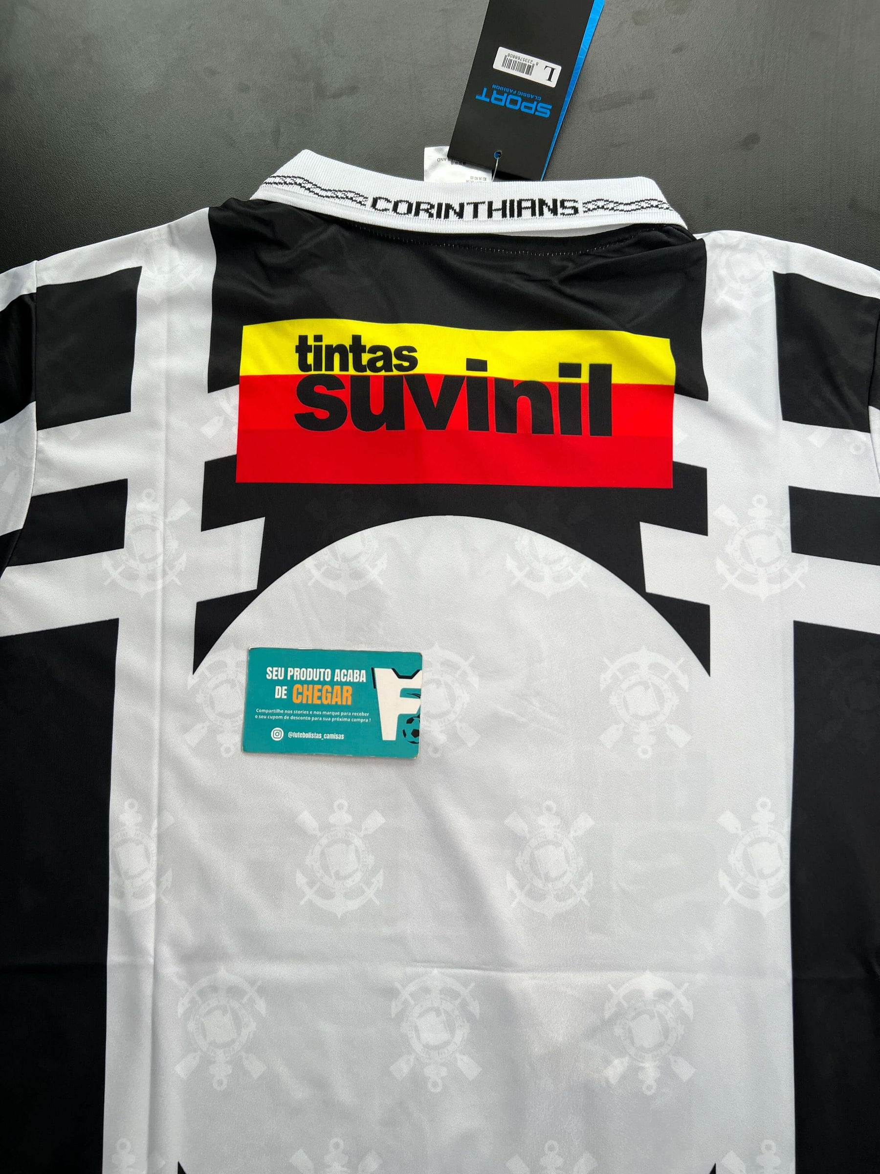 Camisa Retrô Timao Terceira 1996 TADLAPIDUS PRETA