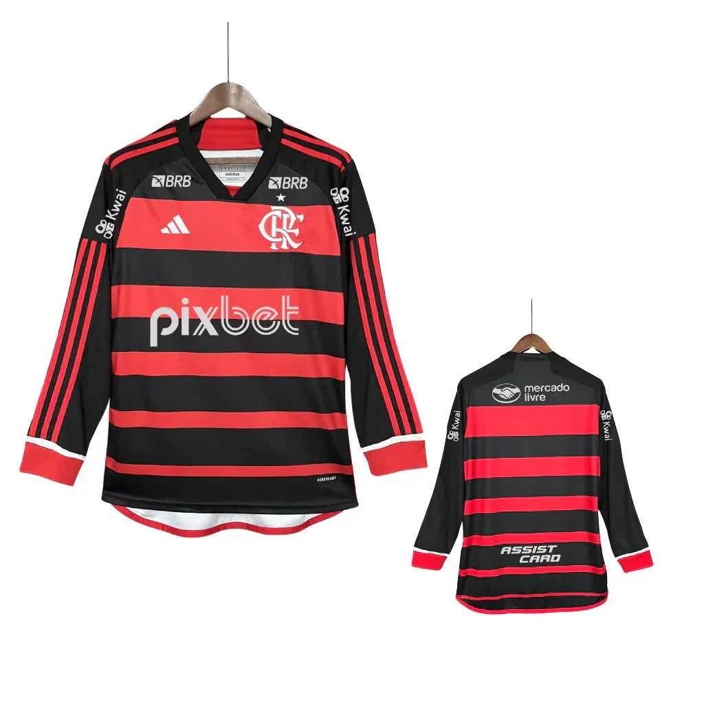 Camisa Flamengo Manga Longa Masculina