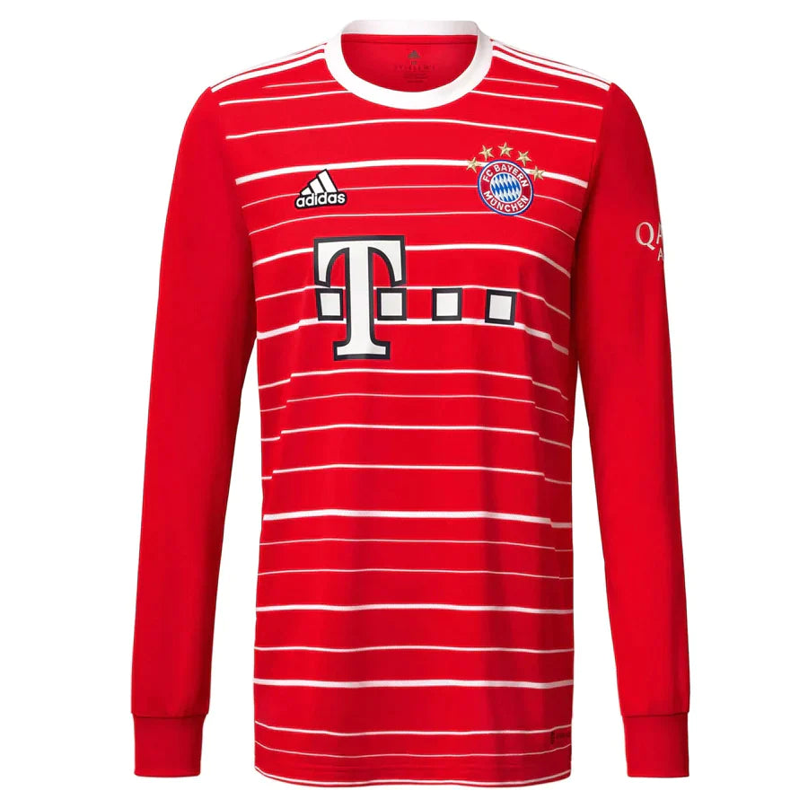 Camisa Masculina Bayern de Munique I Manga Longa 2022/23 - Torcedor