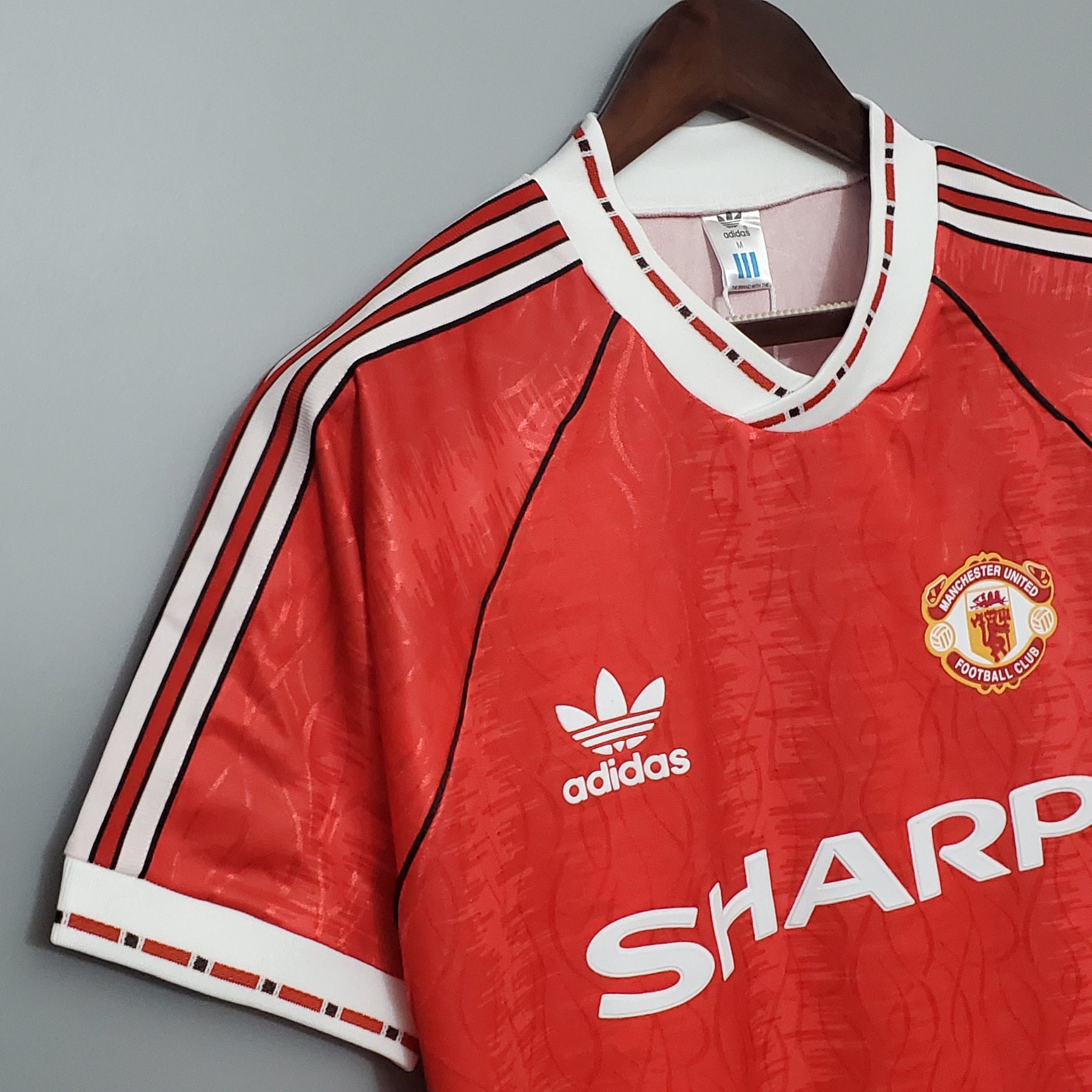 CAMISA RETRÔ MANCHESTER UNITED HOME 90/92