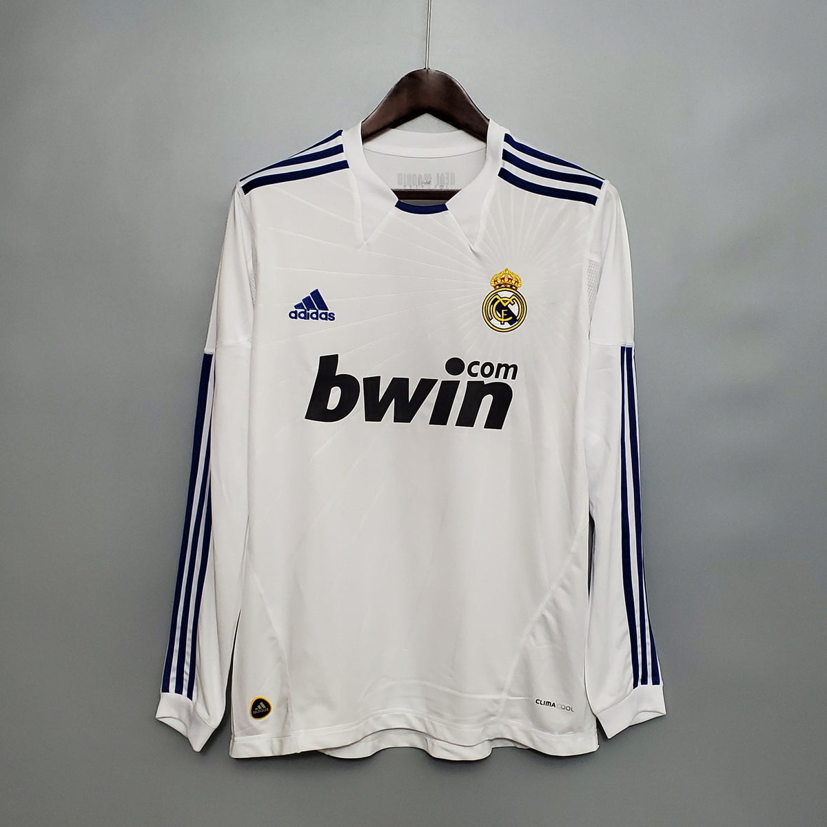 CAMISA REAL MADRID MANGA LONGA RETRÔ HOME 10/11