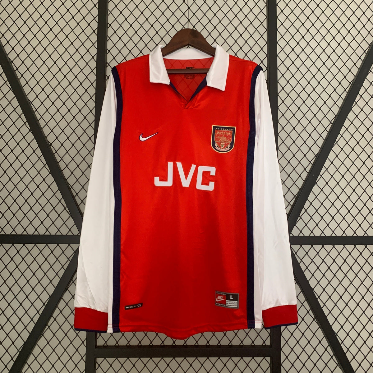 CAMISA RETRÔ ARSENAL HOME MANGA LONGA 98/99