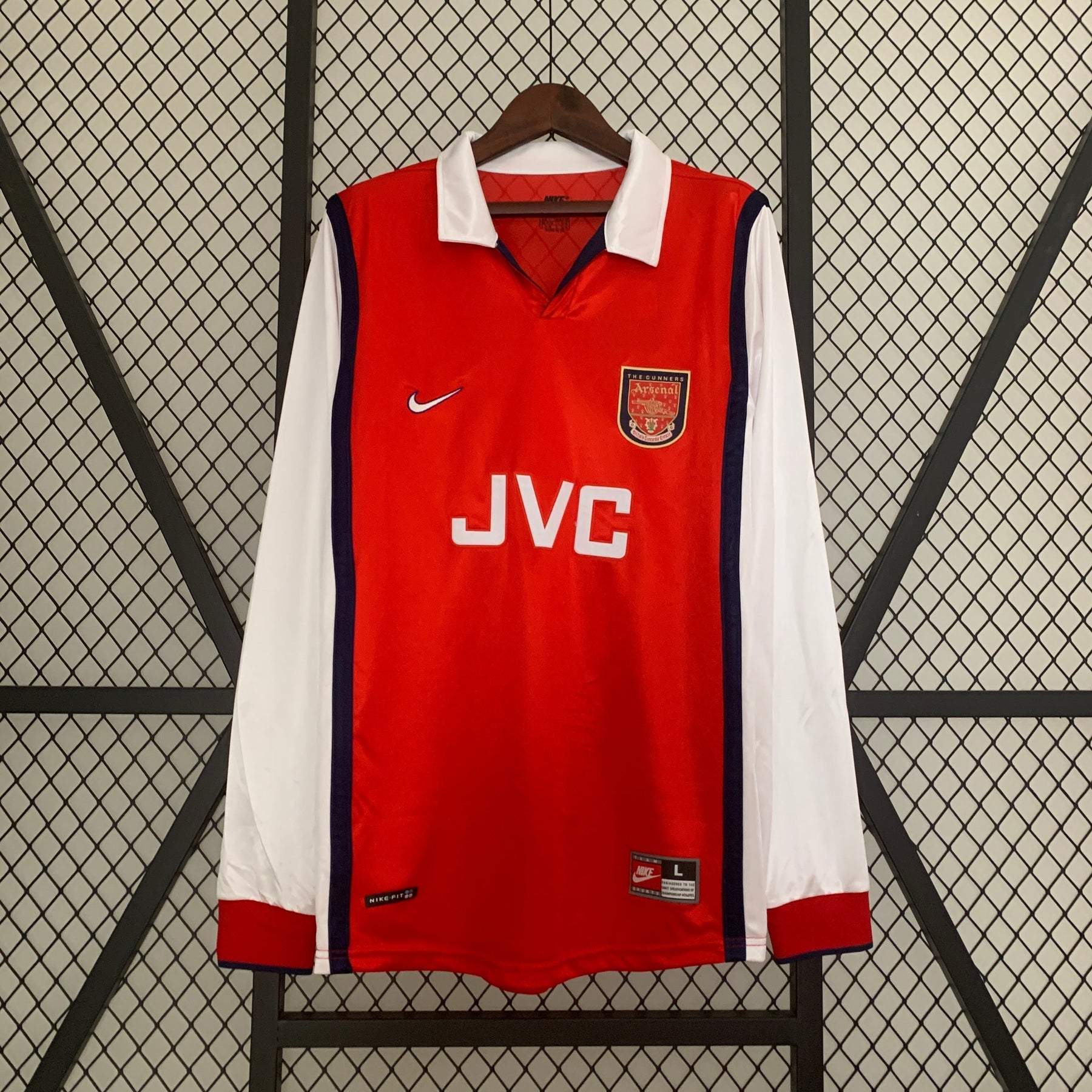 CAMISA RETRÔ ARSENAL HOME MANGA LONGA 98/99