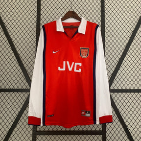 CAMISA RETRÔ ARSENAL HOME MANGA LONGA 98/99