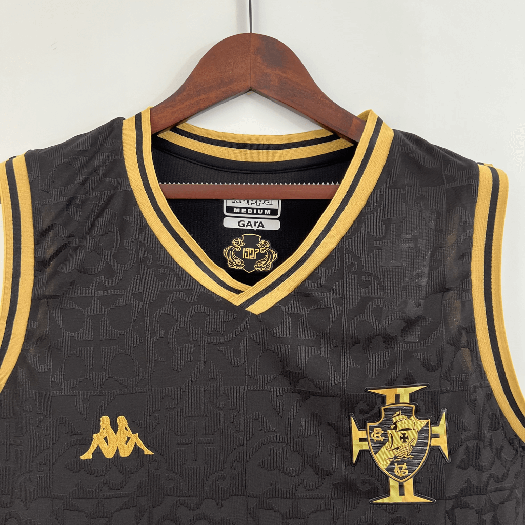 Regata Masculina Vasco 2022/23 Preto - Torcedor