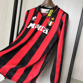 CAMISA RETRÔ MILAN HOME MANGA LONGA 93/94