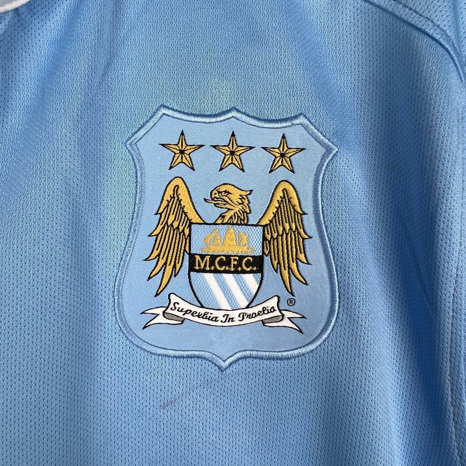 CAMISA MANCHESTER CITY RETRÔ HOME 15/16