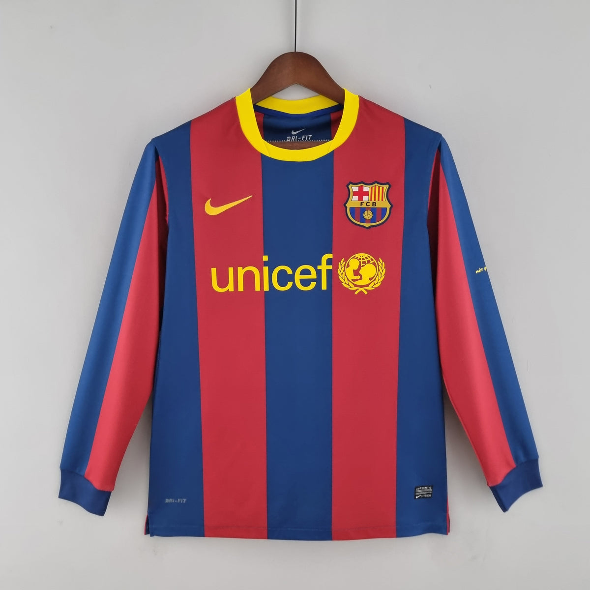 CAMISA RETRÔ BARCELONA HOME MANGA LONGA 10/11