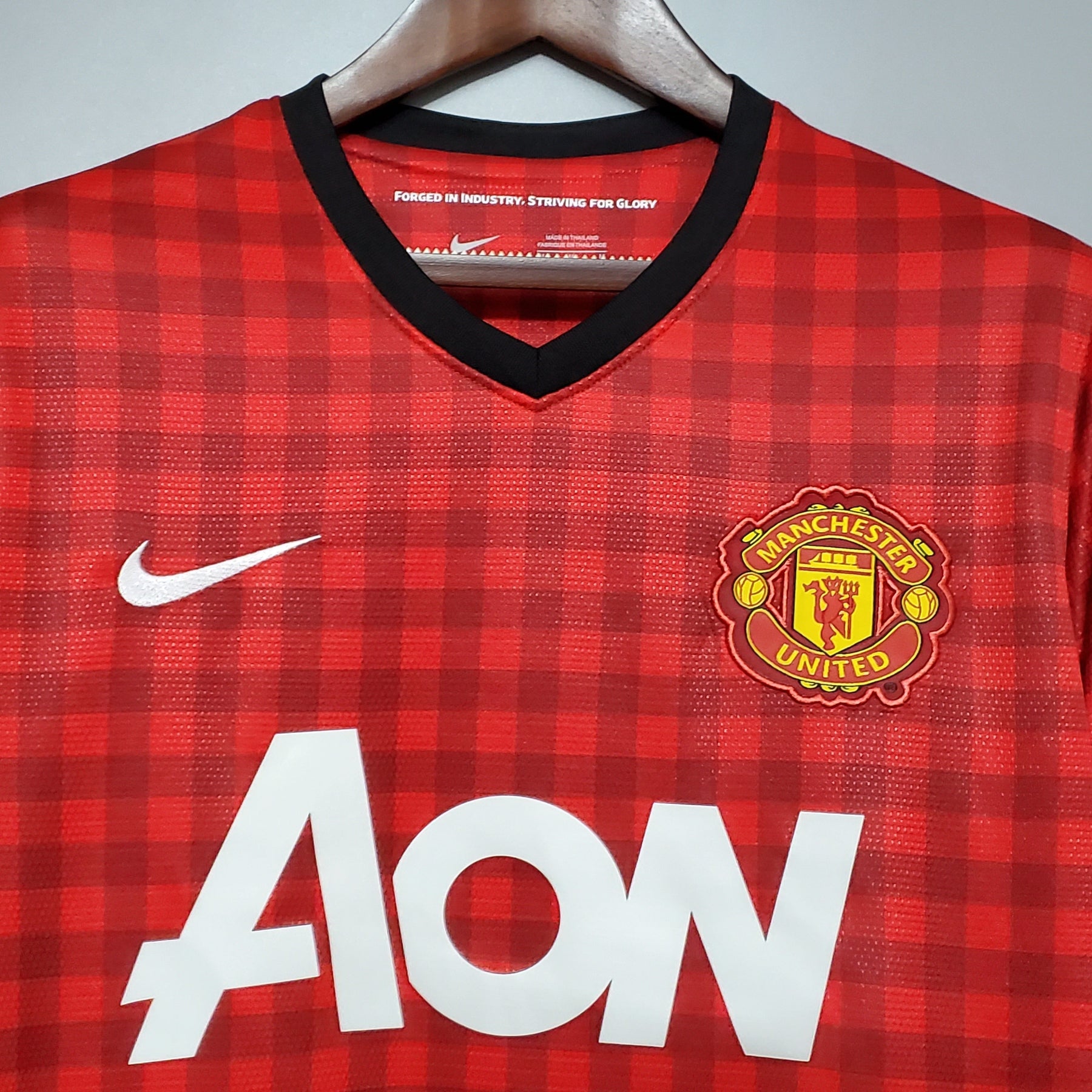 CAMISA RETRÔ MANCHESTER UNITED HOME 12/13
