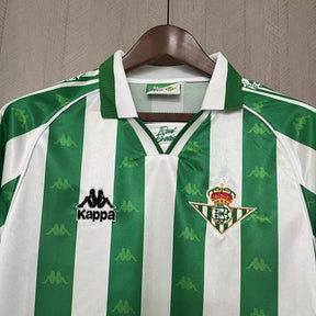 CAMISA RETRÔ REAL BÉTIS HOME MANGA LONGA 95/97