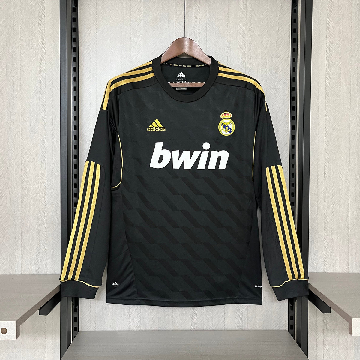 CAMISA REAL MADRID MANGA LONGA RETRÔ AWAY 11/12