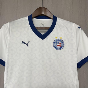 Camisa Bahia Titular 25/26 - Branca Puma Versão Feminina Baby Look