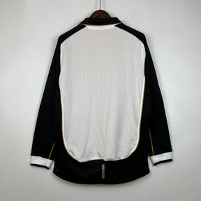 CAMISA RETRÔ MANCHESTER UNITED MANGA LONGA DUPLA FACE 01/02