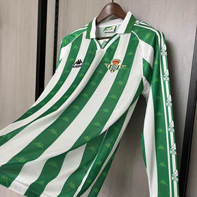 CAMISA RETRÔ REAL BÉTIS HOME MANGA LONGA 95/97