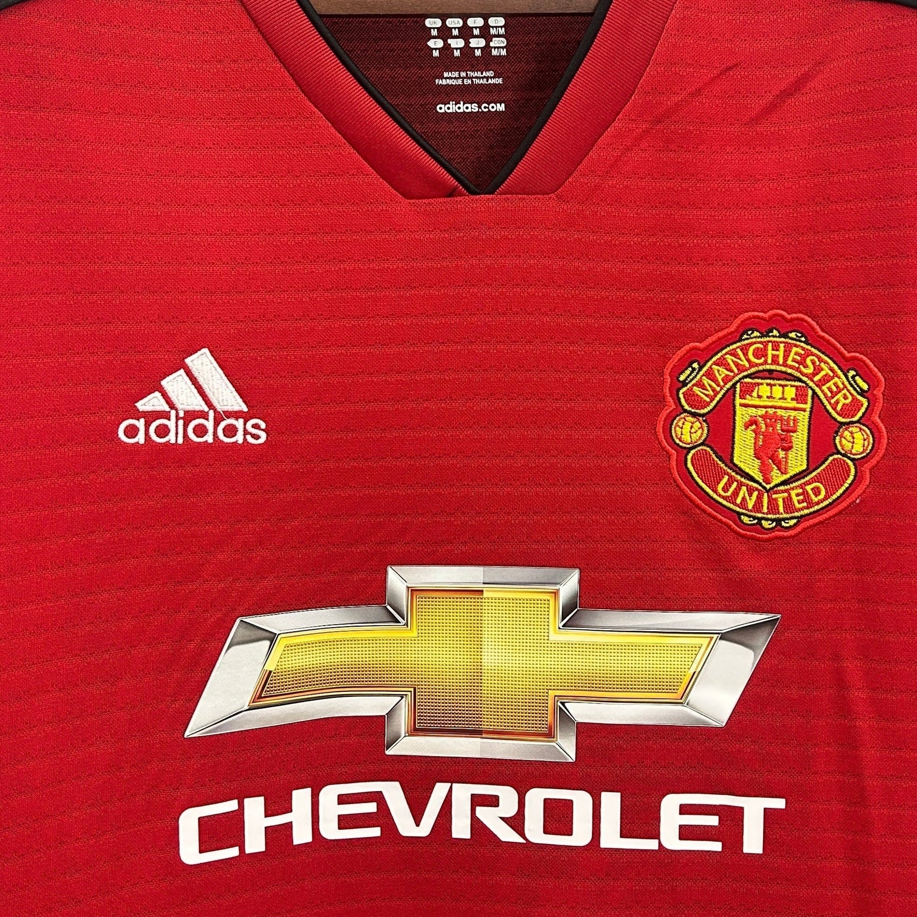 CAMISA RETRÔ MANCHESTER UNITED HOME 18/19