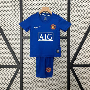 KIT INFANTIL RETRÔ MANCHESTER UNITED BLUE 08/09