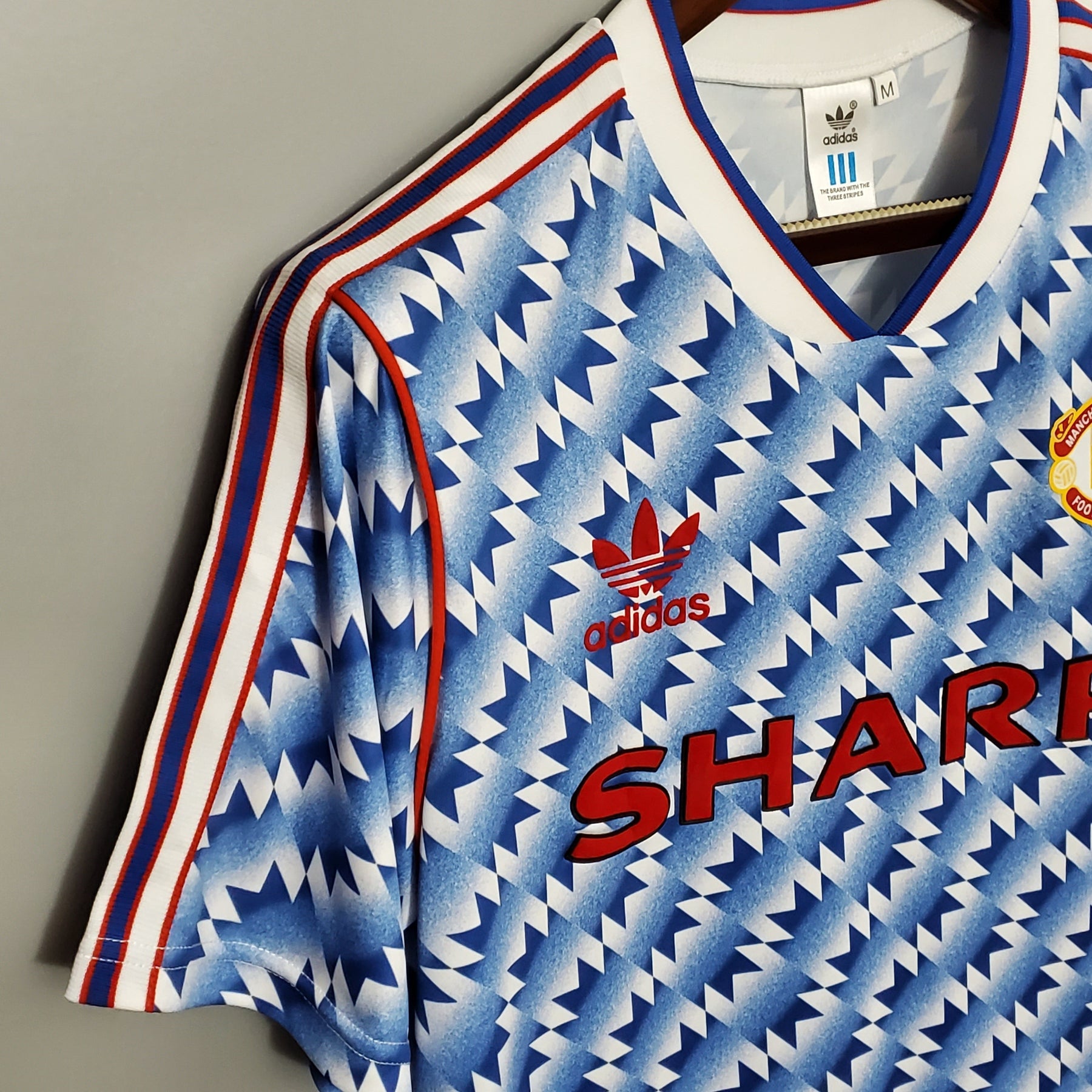 CAMISA RETRÔ MANCHESTER UNITED AWAY 90/92