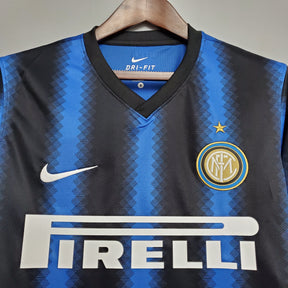 CAMISA RETRÔ INTER DE MILÃO HOME MANGA LONGA 10/11