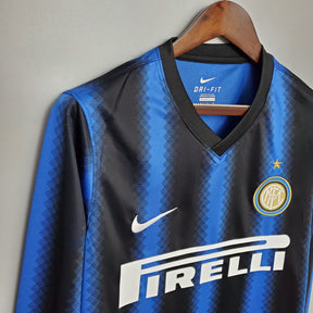 CAMISA RETRÔ INTER DE MILÃO HOME MANGA LONGA 10/11