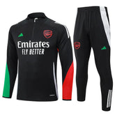 Conjunto Arsenal Zíper Curto Treino Preto 2024/25