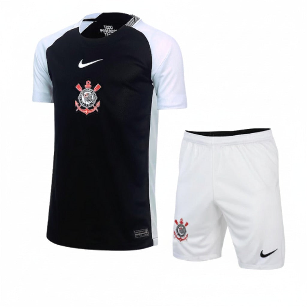 CONJUNTO INFANTIL TIMAO RESERVA II HOME 2025/26 PRETO