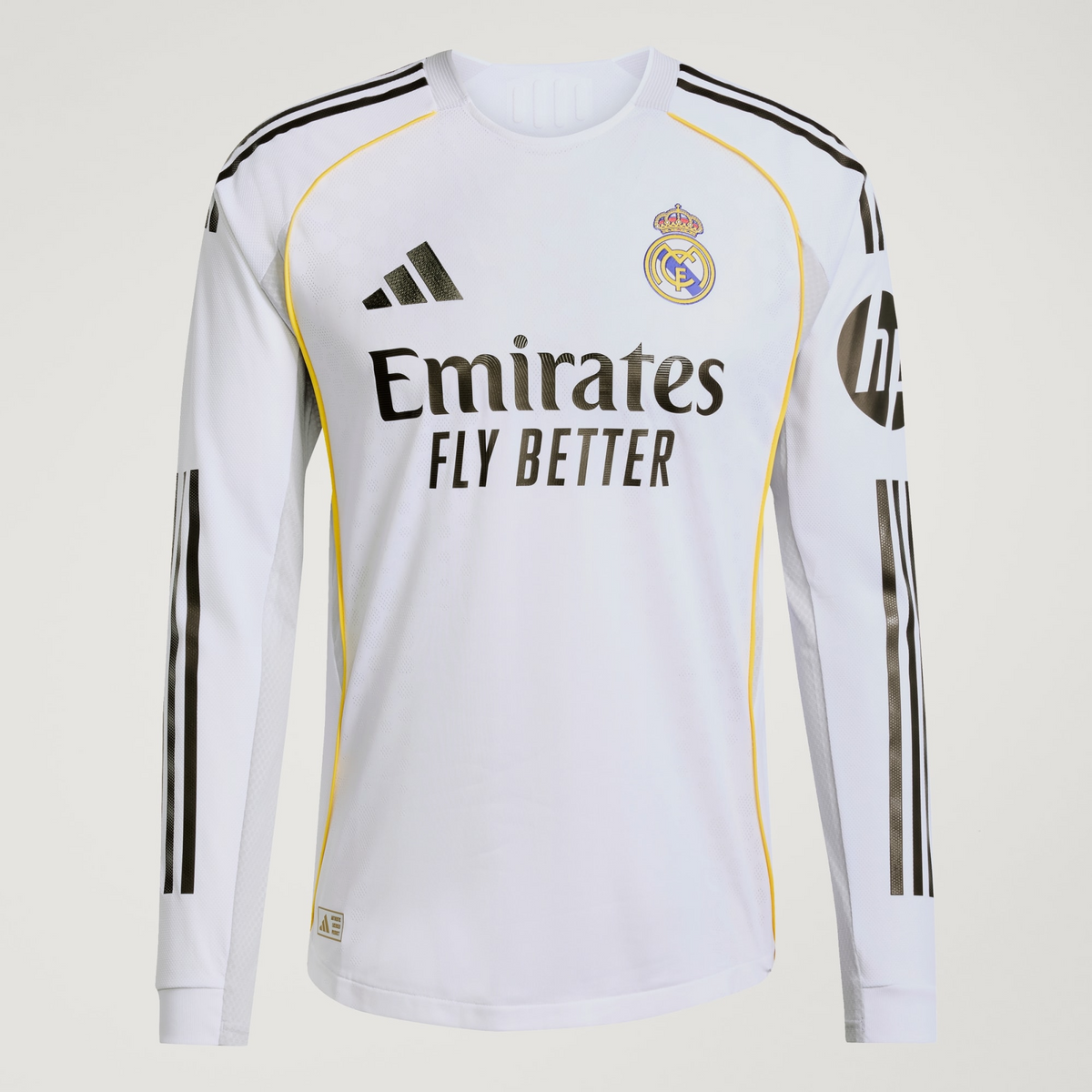 CAMISA REAL MADRID I TITULAR 2025/26 AUTHENTIC VERSÃO JOGADOR MANGA LONGA