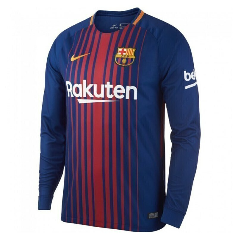 CAMISA RETRÔ MANGA LONGA BARCELONA HOME 17/18