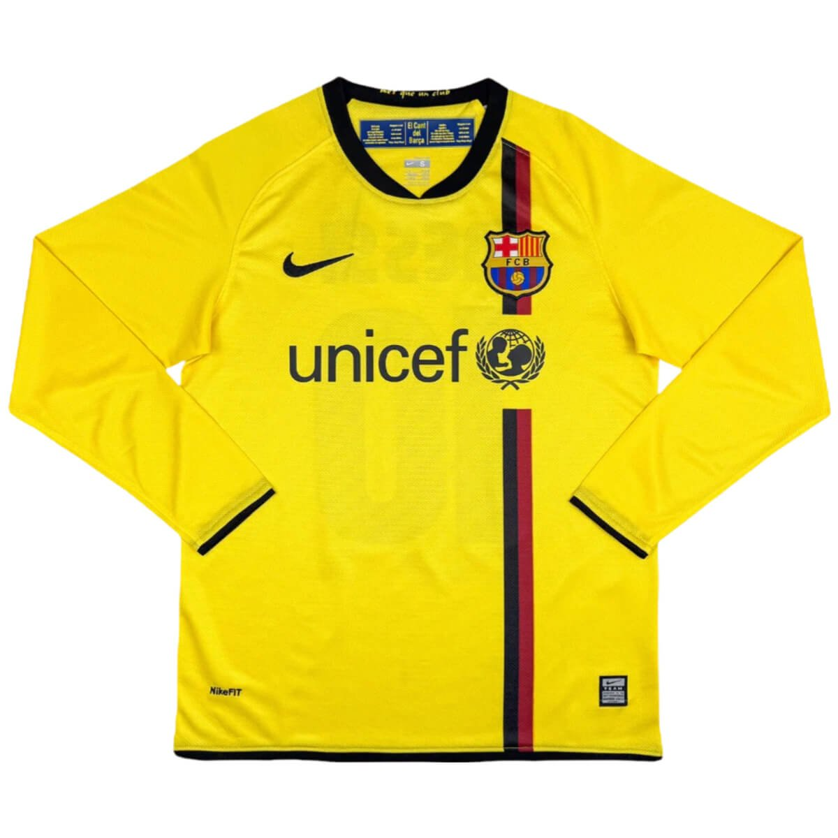 CAMISA RETRÔ BARCELONA AWAY MANGA LONGA 08/09