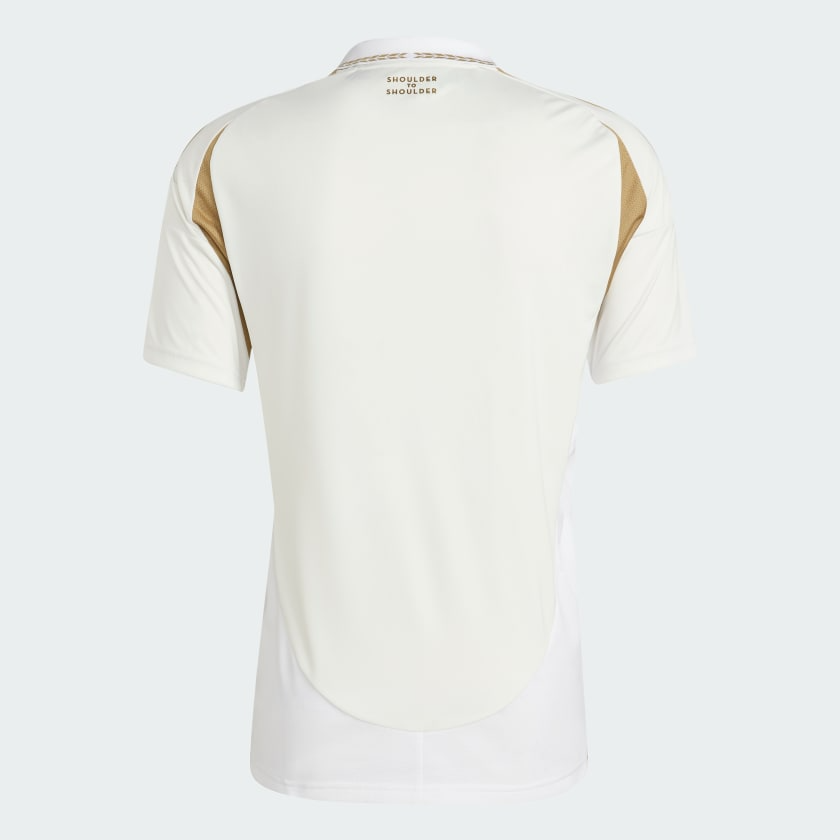 CAMISA RESERVA II LOS ANGELES GALAXY   MUNDIAL DE CLUBES 2025 BRANCA/DOURADA TORCEDOR MASCULINA
