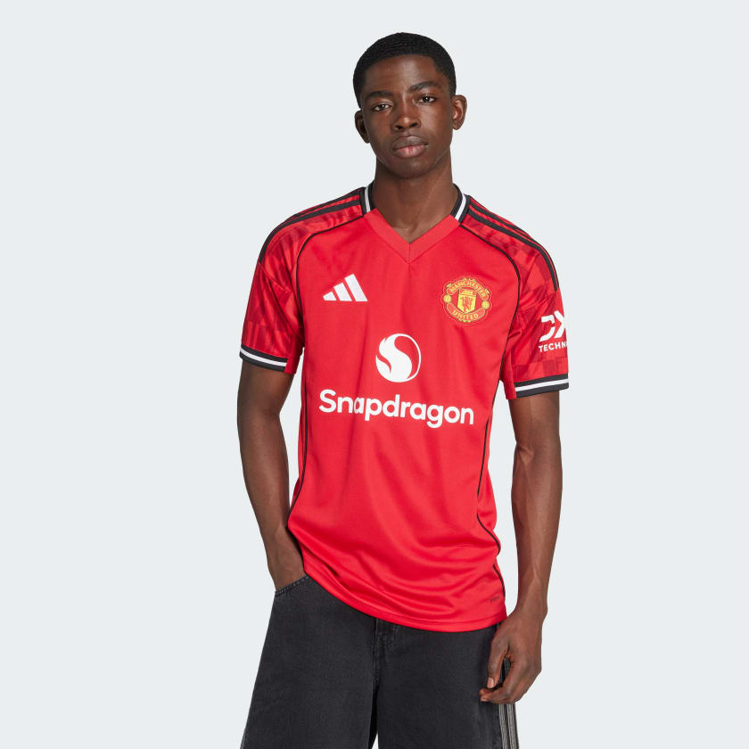 CAMISA MANCHESTER UNITED I TITULAR 2025 TORCEDOR MASCULINA VERMELHA