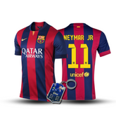 CAMISA RETRÔ  BARCELONA HOME 2014/15 GRENÁ MASCULINA + CHAVEIRO ESPECIAL DE BRINDE