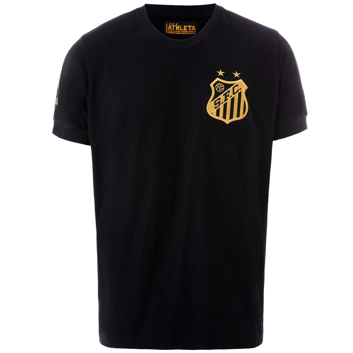 Camisa Retrô Pelé 1000 Gols Preta