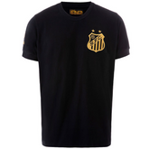 Camisa Retrô Pelé 1000 Gols Preta