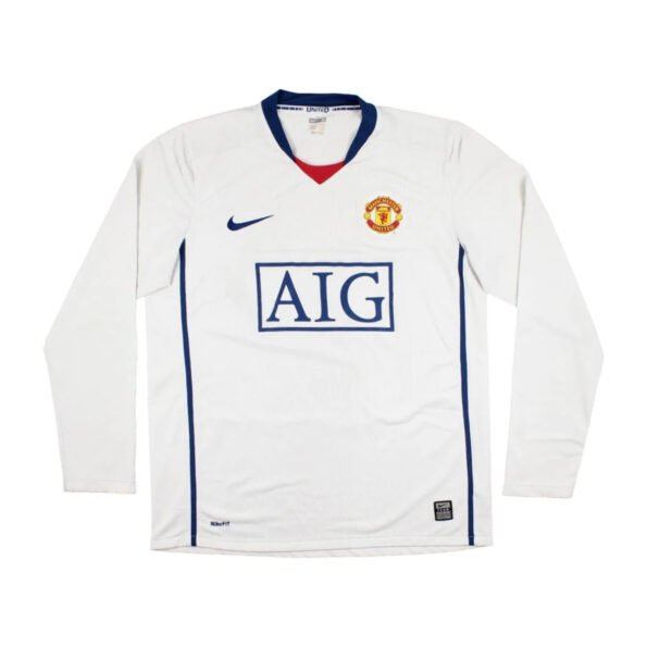 CAMISA RETRÔ MANGA LONGA MANCHESTER UNITED AWAY 08/09