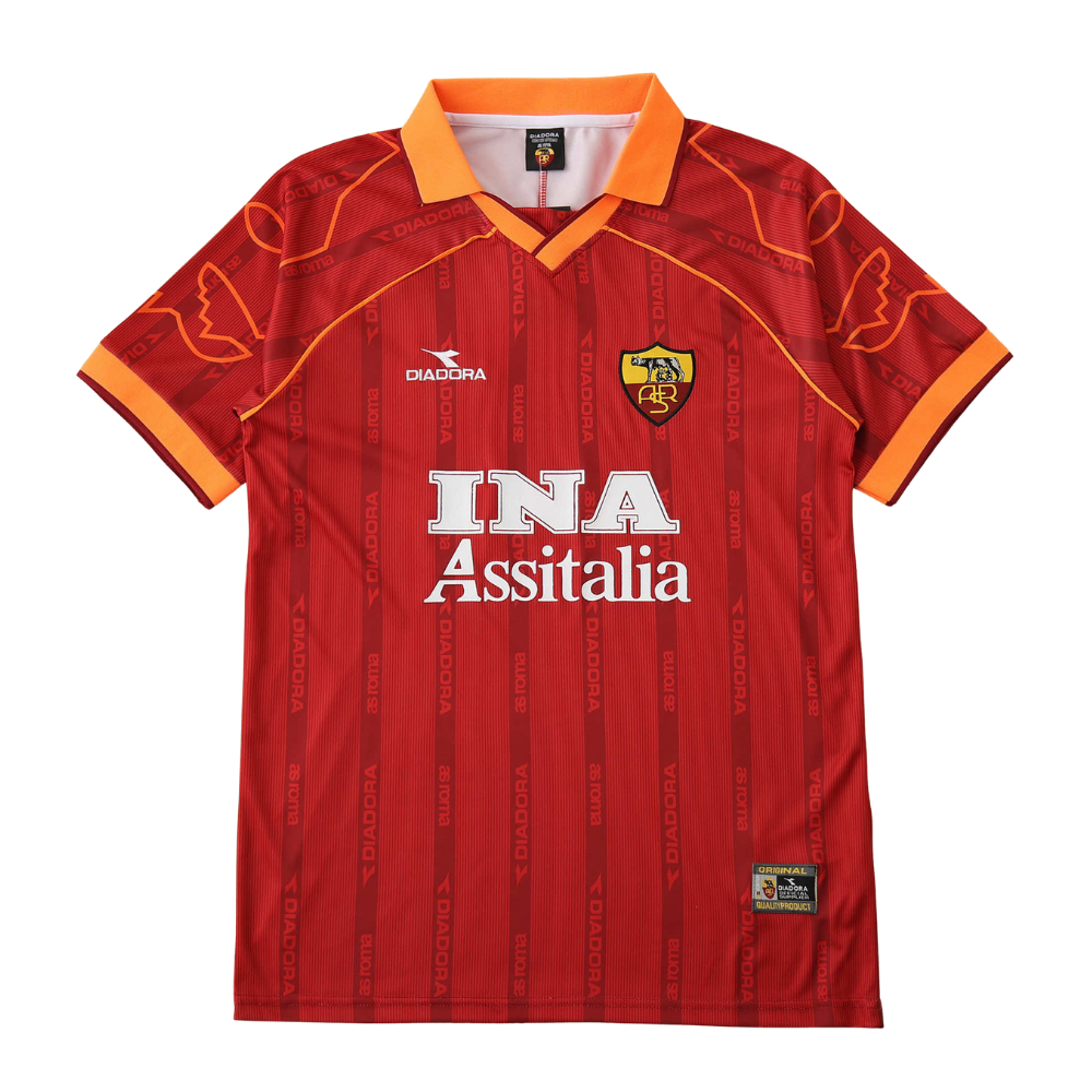 CAMISA RETRÔ ROMA HOME 00/01