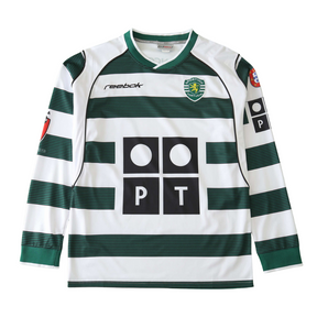 CAMISA RETRÔ SPORTING HOME MANGA LONGA 01/03
