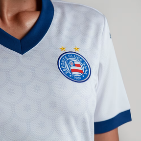 Camisa Bahia Titular 25/26 - Branca Puma Versão Feminina Baby Look