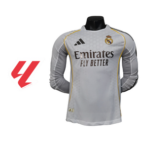 CAMISA REAL MADRID I TITULAR 2025/26 AUTHENTIC VERSÃO JOGADOR MANGA LONGA