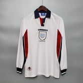 CAMISA RETRÔ INGLATERRA HOME MANGA LONGA 1998